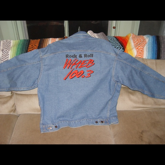 International Denim Jackets & Blazers - ❤️SOLD❤️Unisex Embroidered Denim Jacket ROCK & ROLL 1980s